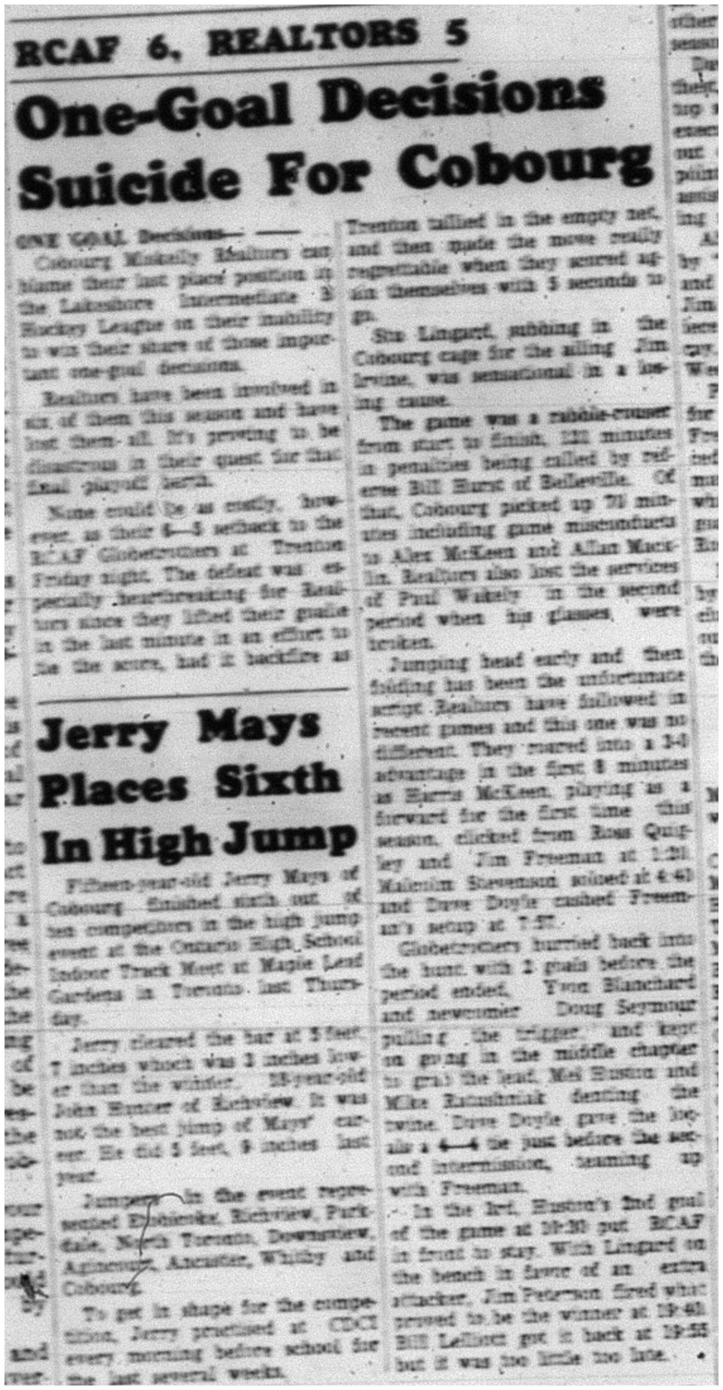 1964-01-29 Hockey -Cobourg vs. Trenton