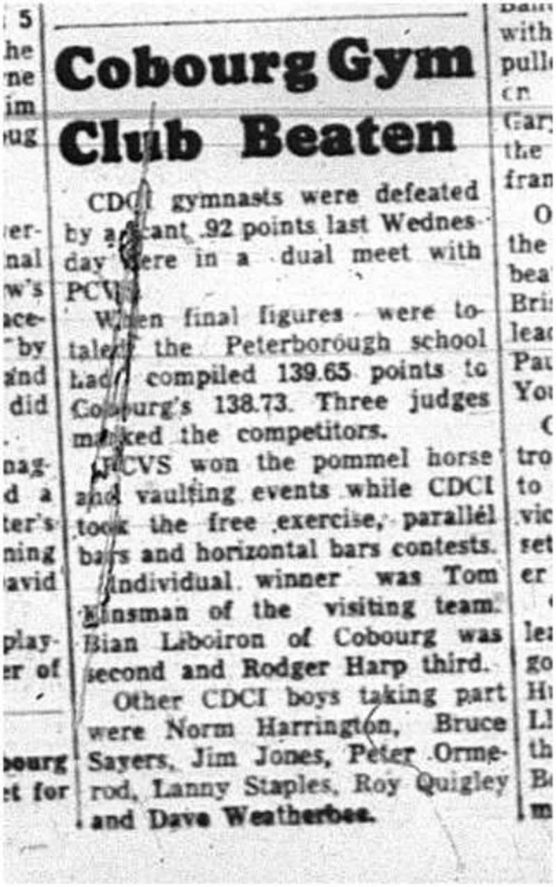 1964-01-29 School -Gymnastics -CDCI gymnastics meet