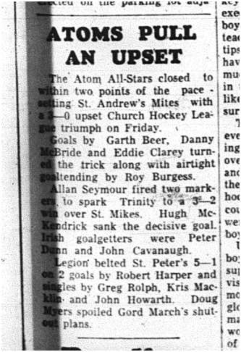 1964-02-05 Hockey -Atom All-Stars vs. St. Andrews Mites -CCHL
