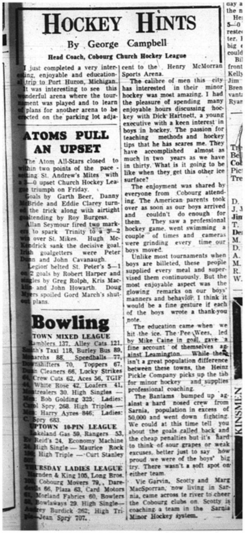 1964-02-05 Hockey -Hockey Hints