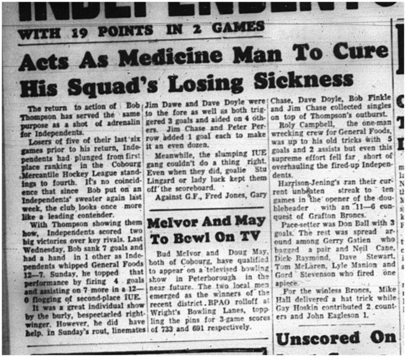 1964-02-05 Hockey -Mercantile Hockey league