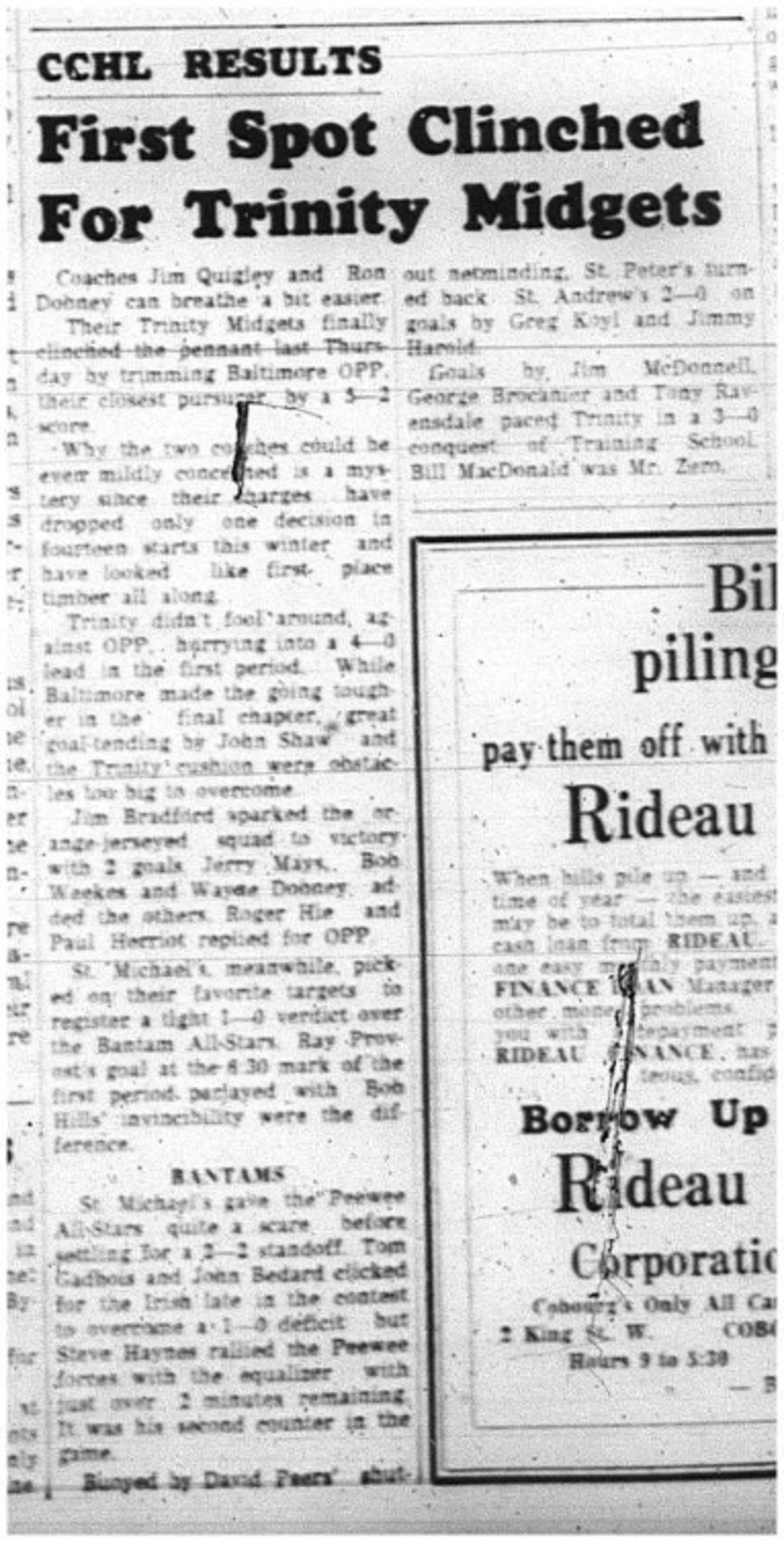 1964-02-12 Hockey -CCHL results