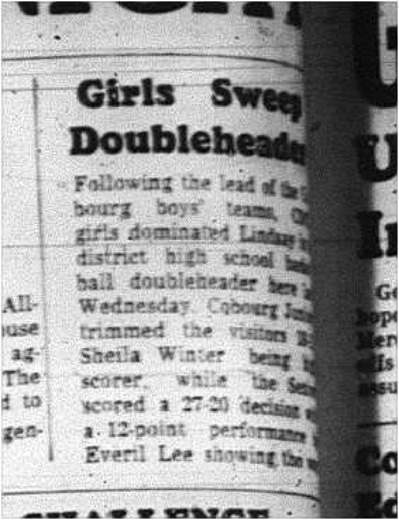 1964-02-12 School -Basketball -CDCI girls vs. Lindsay