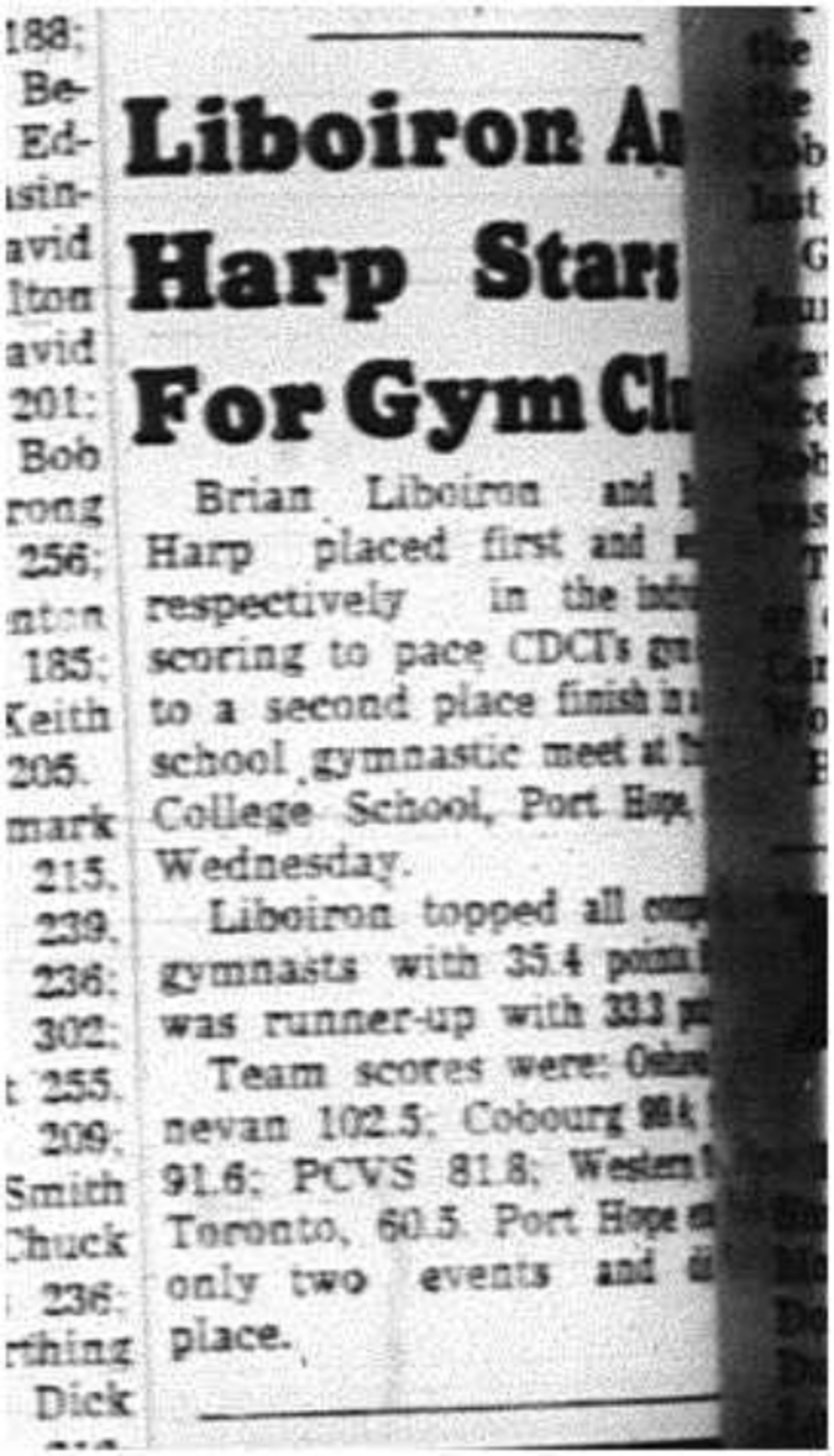 1964-02-12 School -Gymnastics -CDCI -Port Hope meet