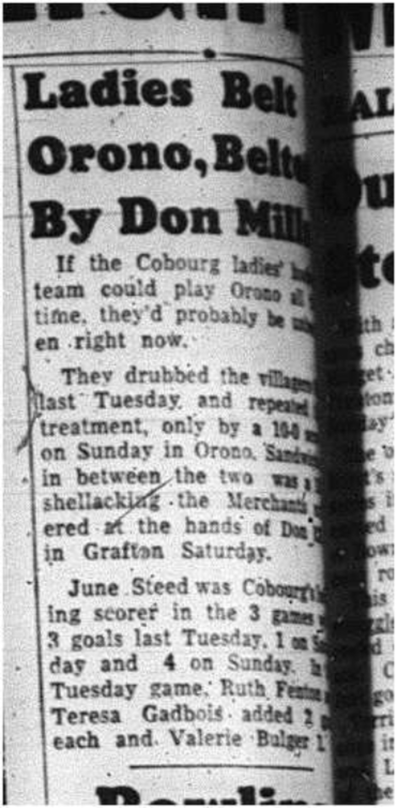 1964-02-19  Hockey -Cobourg ladies vs. Orono