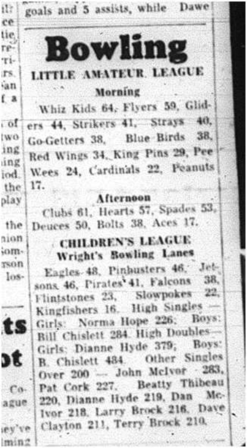 1964-02-19 Bowling -Little Amateur League