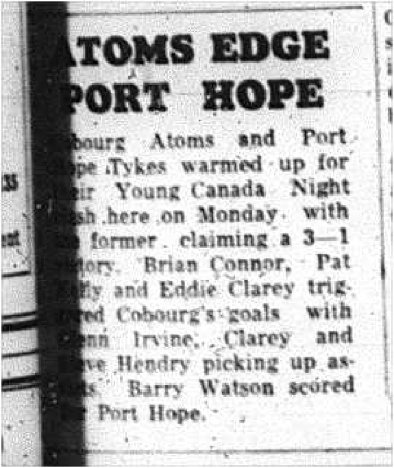 1964-02-19 Hockey -Cobourg Atoms vs. Port Hope Tykes