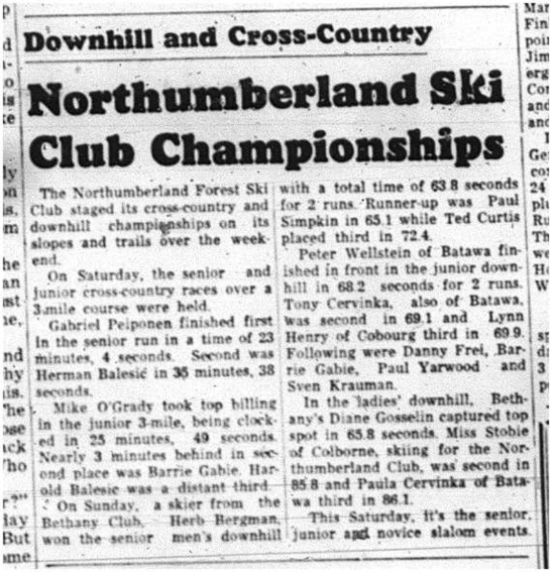 1964-02-19 Skiing -Northumberland Ski Club Championships