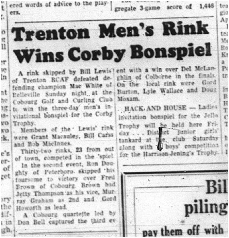 1964-02-26 Curling -Men`s invitational bonspiel