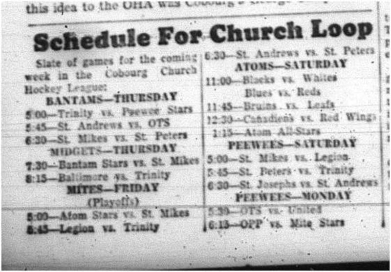 1964-02-26 Hockey -CCHL Schedule