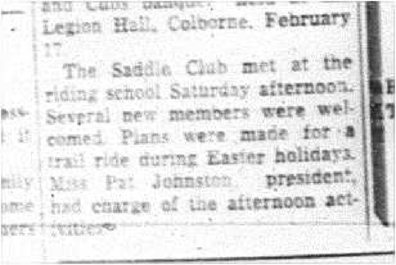 1964-02-26 Horses -Saddle Club