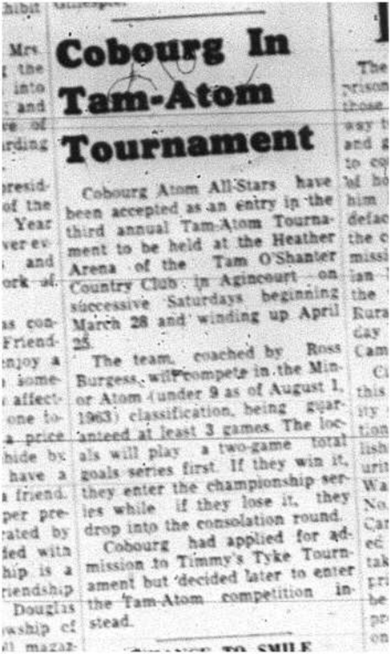 1964-03-04 Hockey -Cobourg Atom All-Stars Tournament