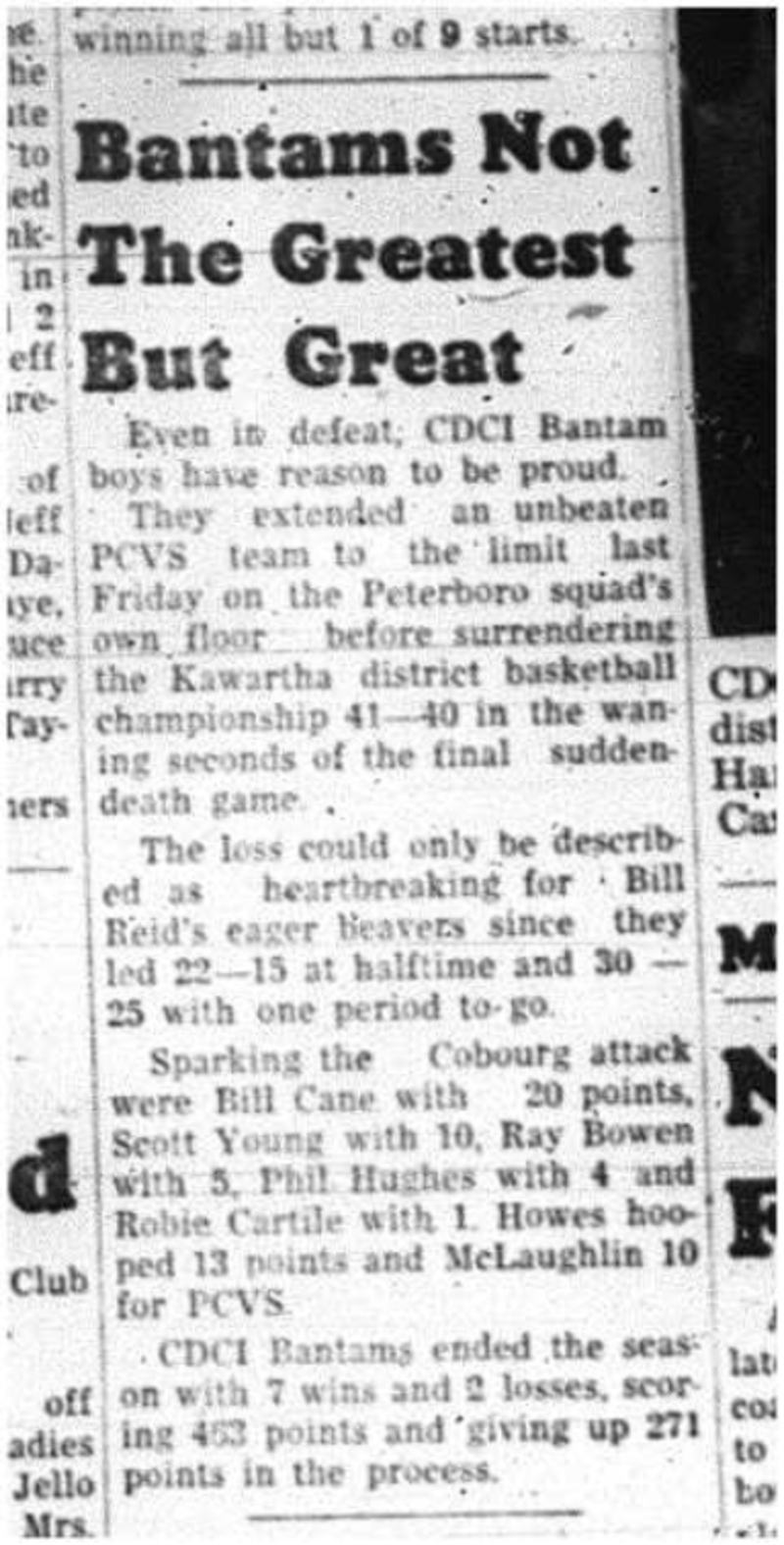 1964-03-04 School -Basketball -CDCI Bantam Boys
