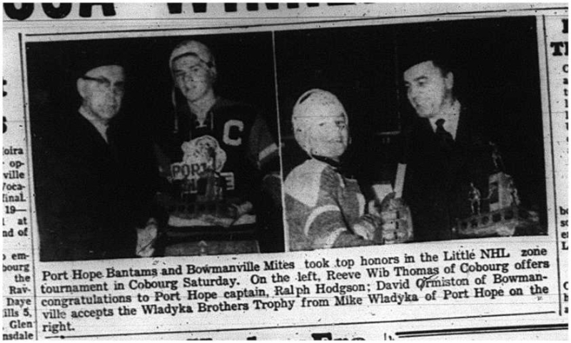 1964-03-11 Hockey -Port Hope Bantams -Bowmanville Mites -Little NHL