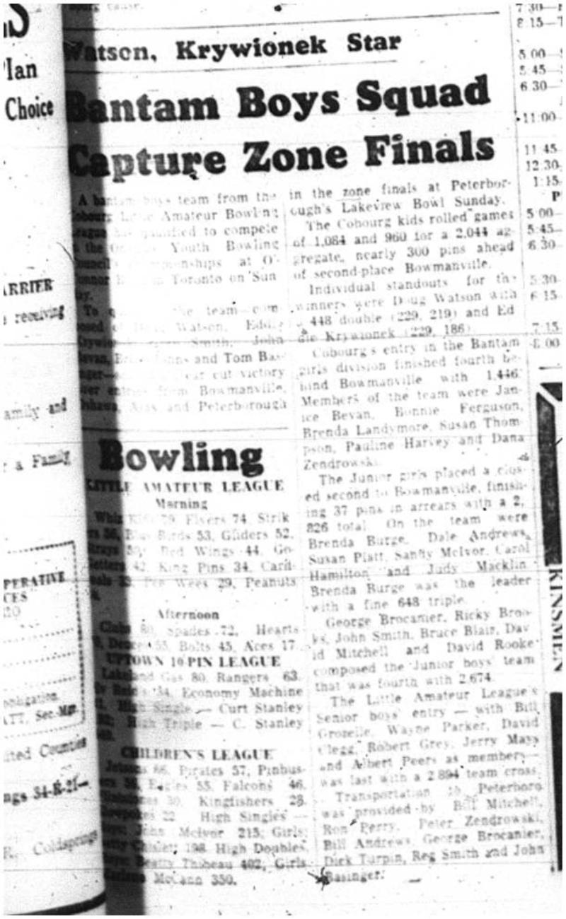 1964-03-18 Bowling -Bantam Boys