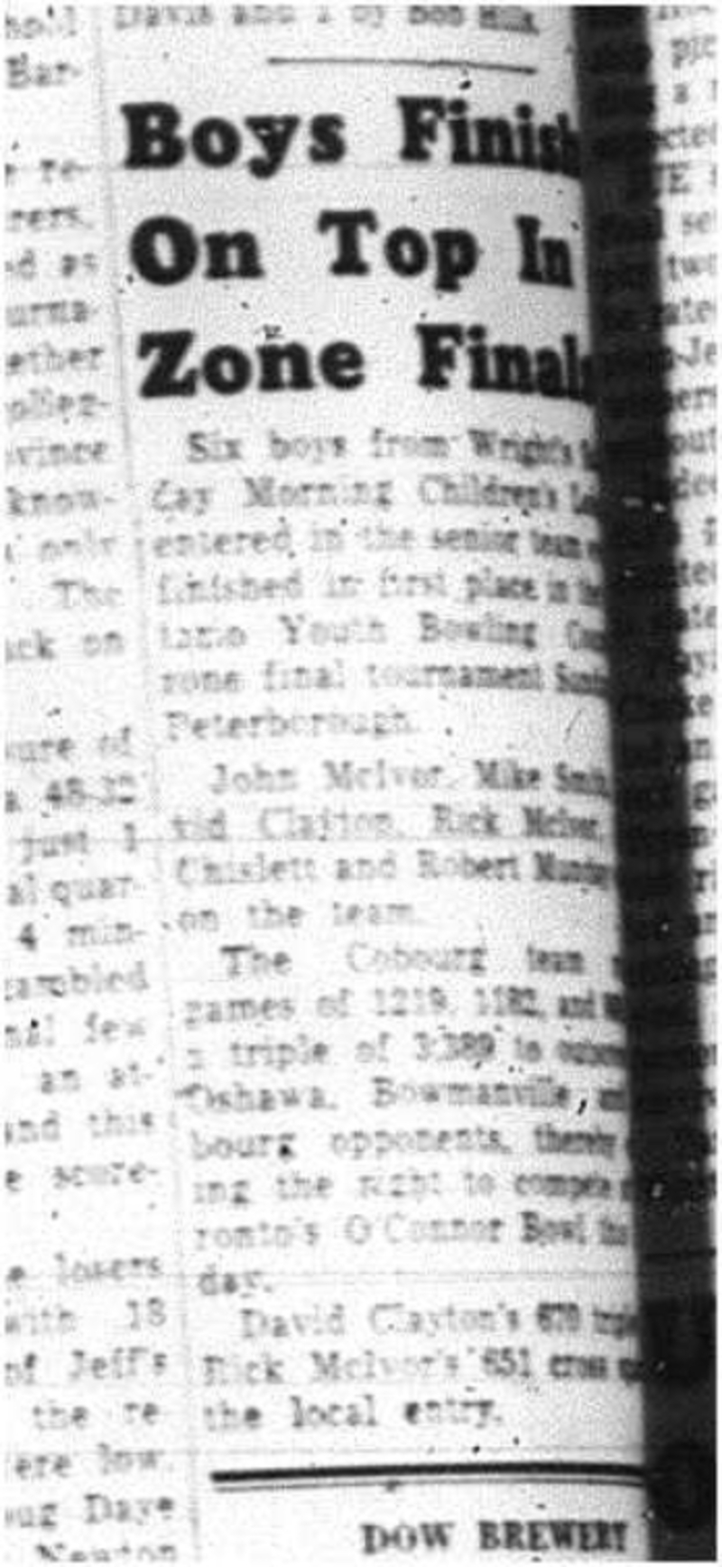 1964-03-18 Bowling -Wrights Bowling Lanes -Boys