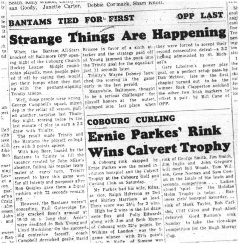 1964-03-18 Hockey -Bantam All-Stars vs. Baltimore OPP