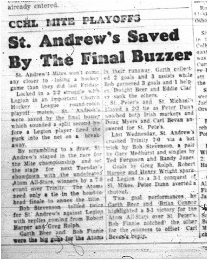 1964-03-25 Hockey -CCHL -Mite Playoffs -St. Andrews