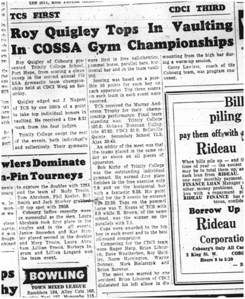 1964-03-25 School -Gymnastics -Roy Quigley -CDCI -TCS