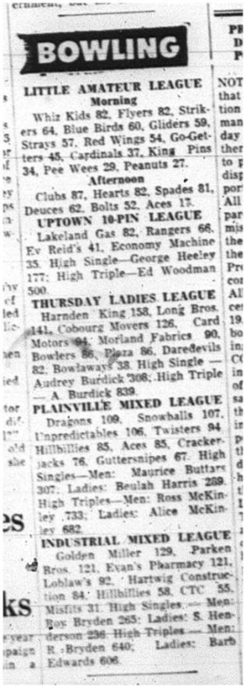 1964-04-01 Bowling -Leagues
