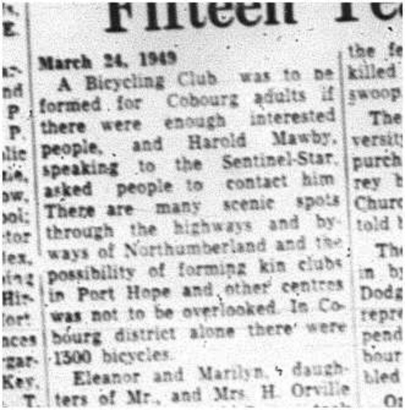1964-04-01 Cycling -Coboug Bicycling Club
