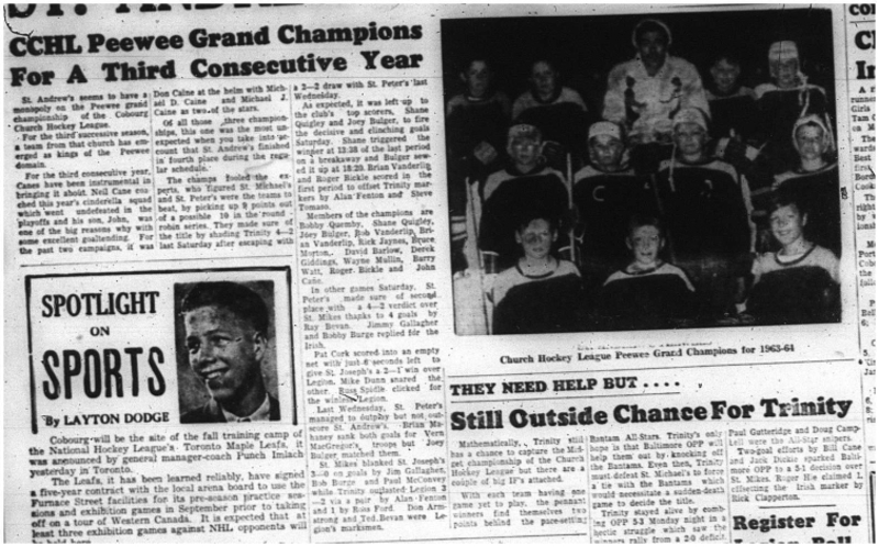 1964-04-01 Hockey -CCHL Peewee -Picture