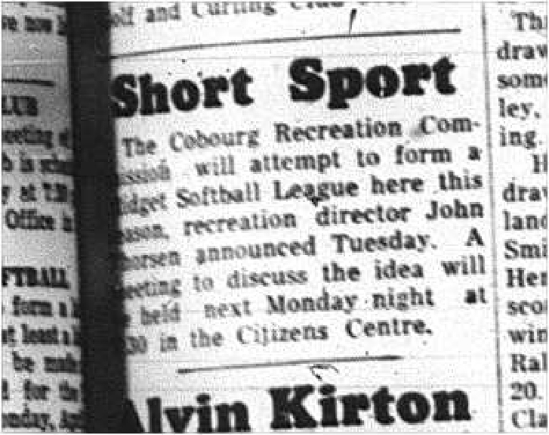 1964-04-08 Softball -Short Sport