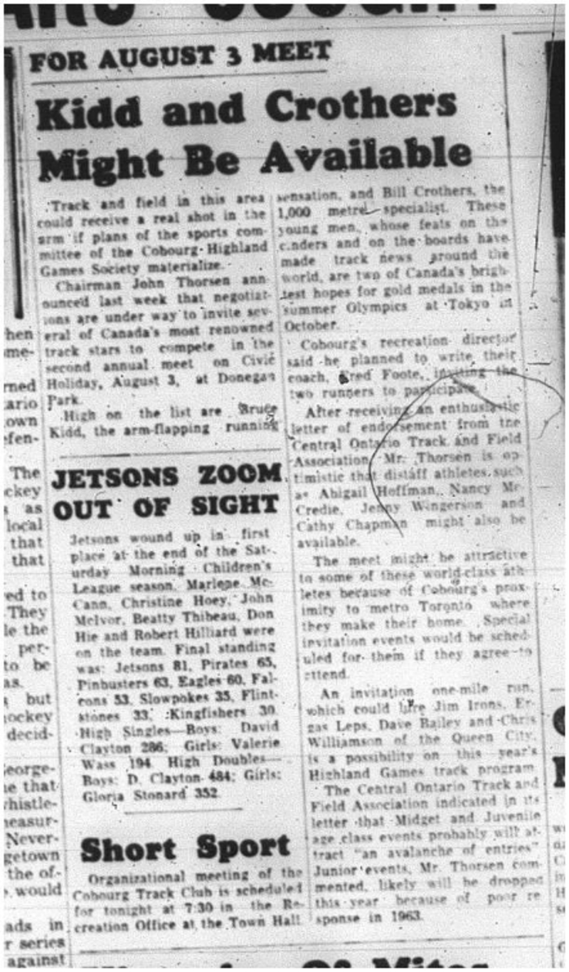 1964-04-15 Track and Field -Bruce Kidd -Bill Crothers