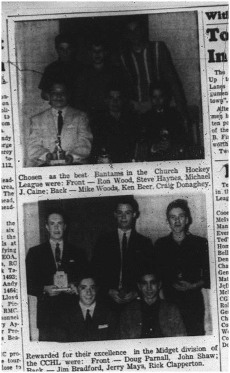 1964-04-22 Hockey -CCHL Bantams -CCHL Midgets -Rewards -Pictures