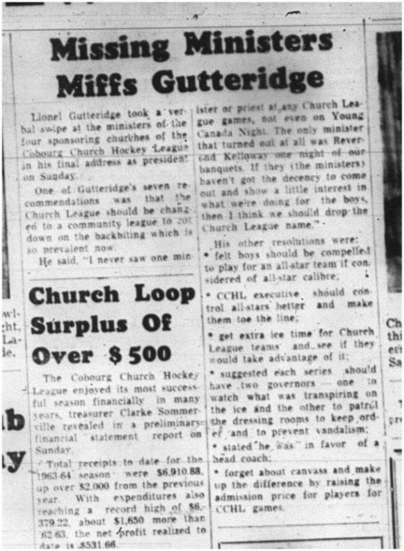 1964-04-29 Hockey - Boys - CCHL - Lionel Gutteridge