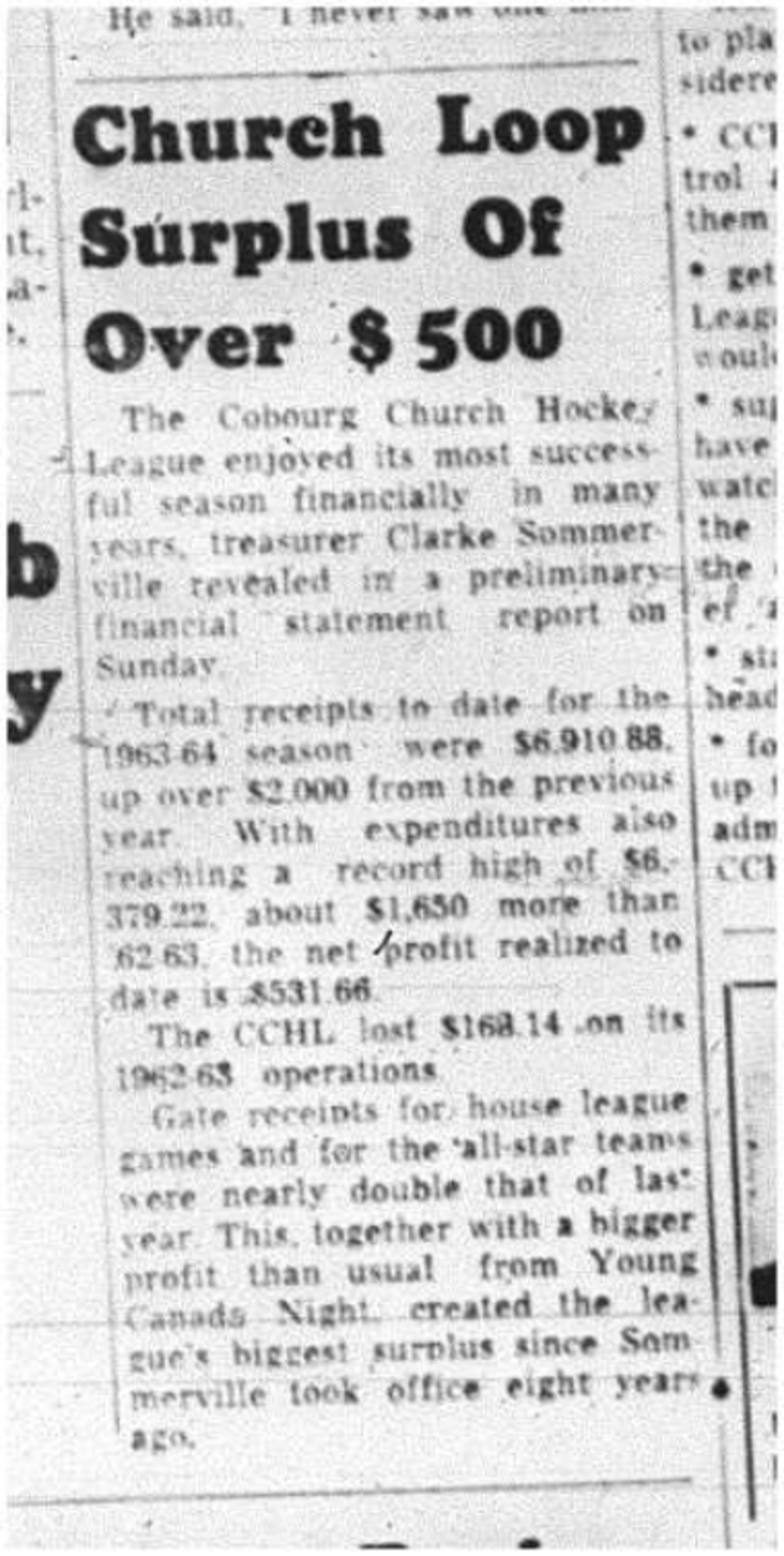 1964-04-29 Hockey - Boys - CCHL - Successful Season