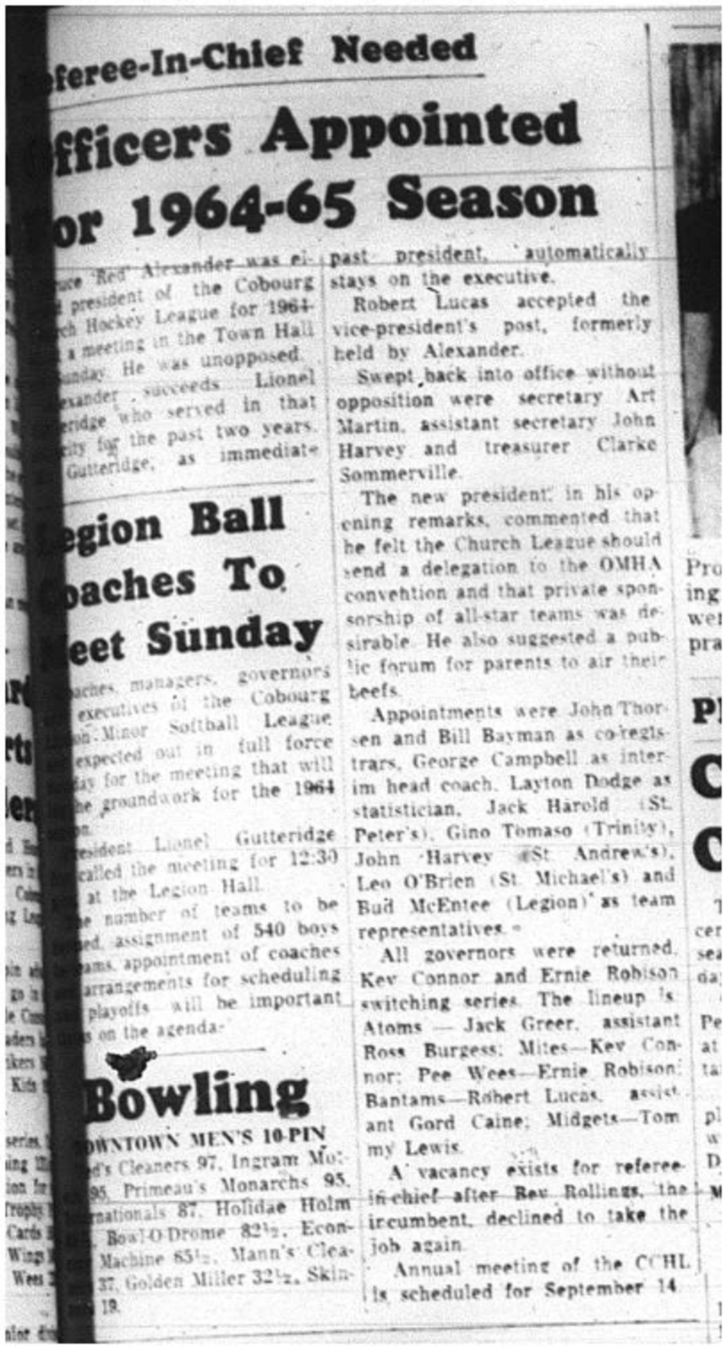 1964-04-29 Hockey - CCHL - President