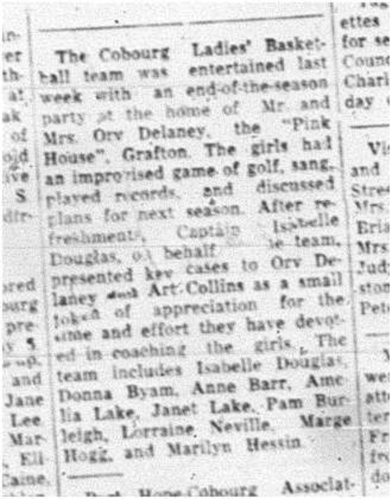 1964-05-13 Basketball - Ladies - End of Season