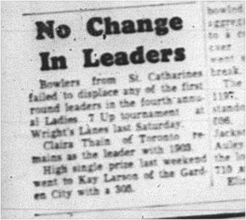 1964-05-13 Bowling - Ladies - 7 Up Tournament - Wrights Lanes