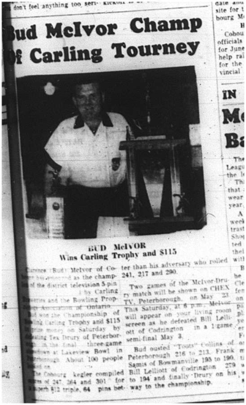 1964-05-13 Bowling - Mens -  Bud Melvor - Carling Tourney