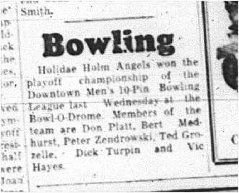 1964-05-20 Bowling - Mens - 10-Pin Bowling League