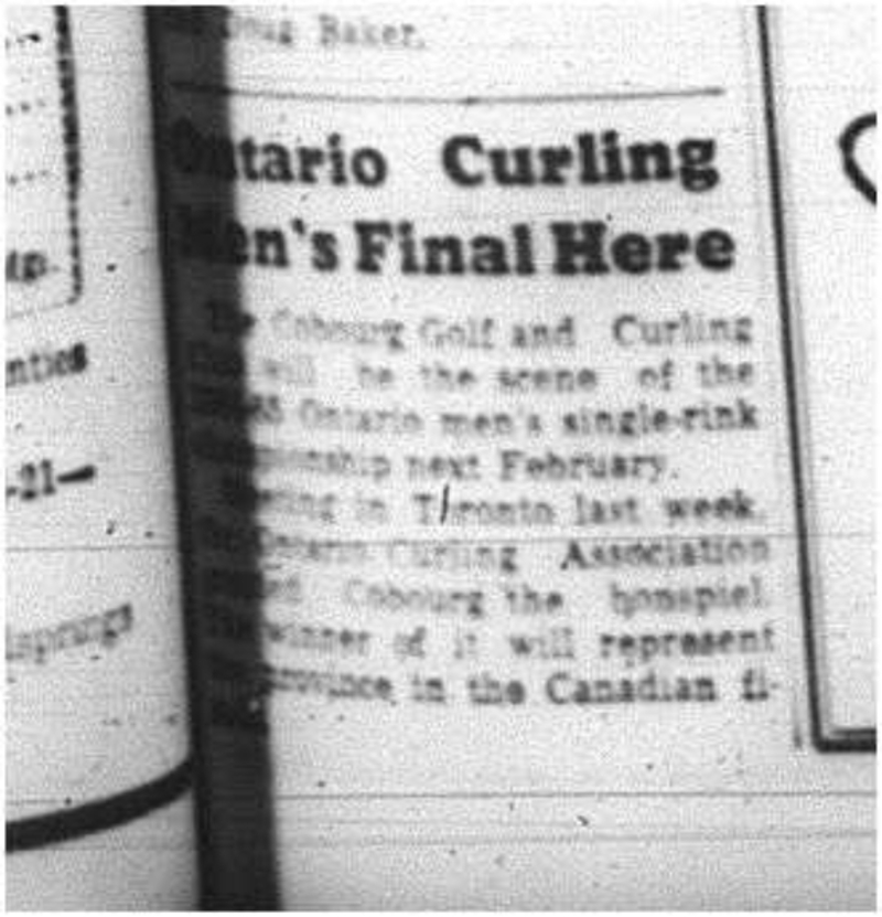 1964-05-20 Curling - Mens - Cobourg Golf and Curling Club