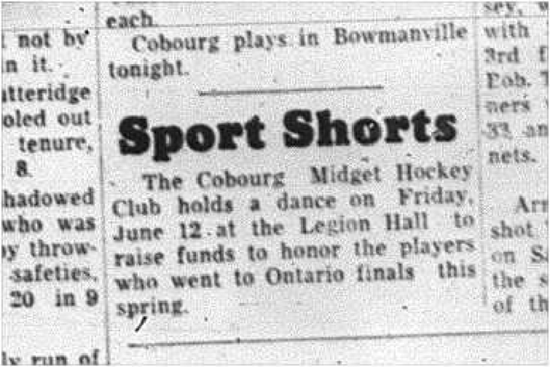 1964-06-03 Hockey - Boys  - Cobourg Midgets - Dance - Sport Shorts