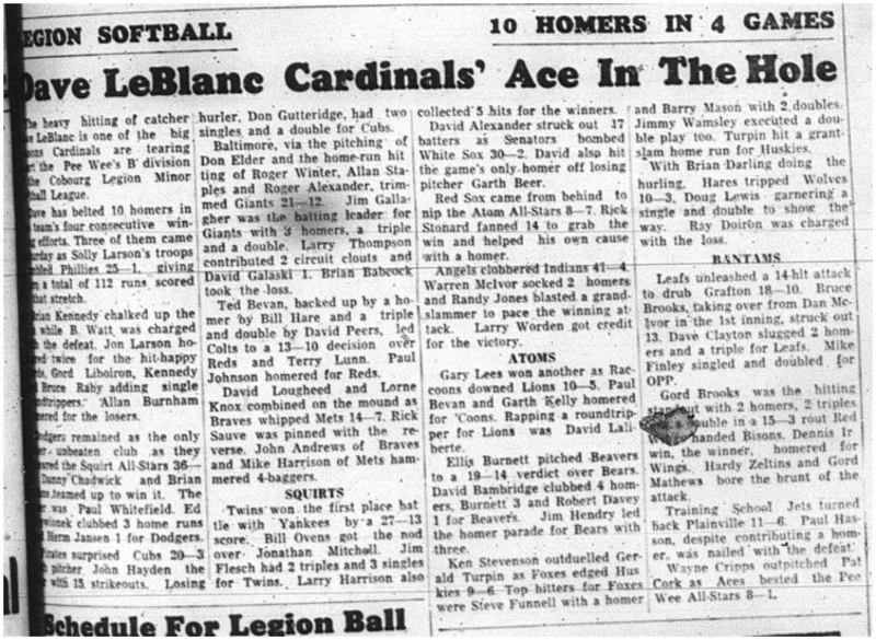 1964-06-17 Softball - Boys - Dave Leblanc
