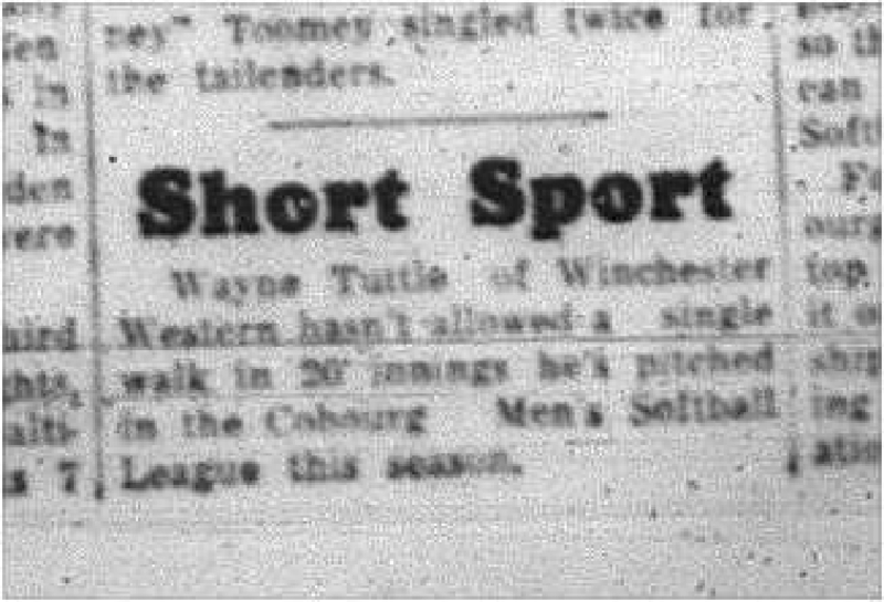 1964-06-17 Softball - Mens - Short Sport