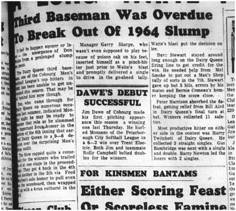 1964-07-01 Softball - Mens - Dairy Queen