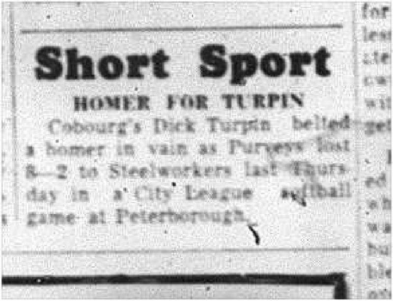 1964-07-01 Softball - Mens - Dick Turpin