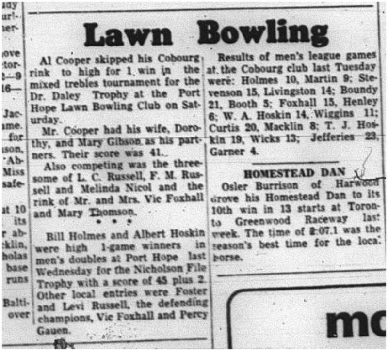 1964-07-15 Lawn Bowling- Mens - Dr. Daley
