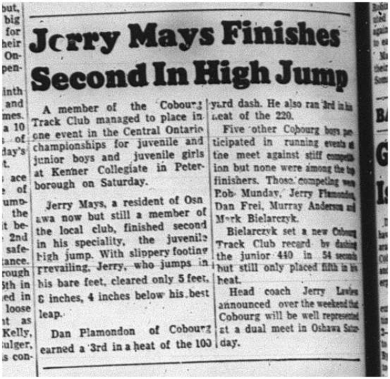 1964-07-15 Track and Field - Mixed - Cobourg Track Club