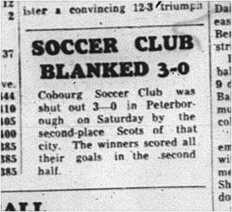 1964-07-29 Soccer - Mens - Cobourg Vs. Peterborough