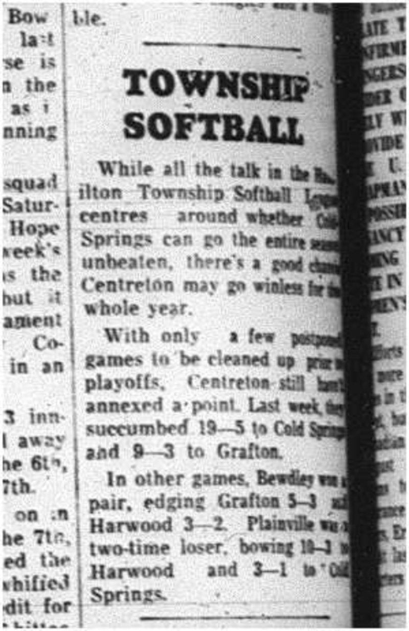 1964-07-29 Softball - Mens - Township League