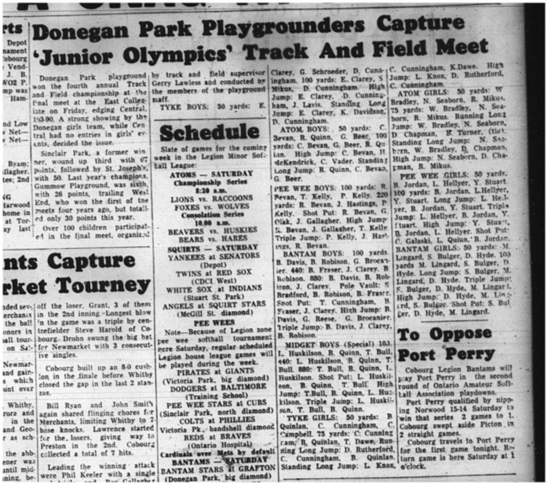 1964-08-19 Track and Field - Mixed -Annual Track and Field Championship