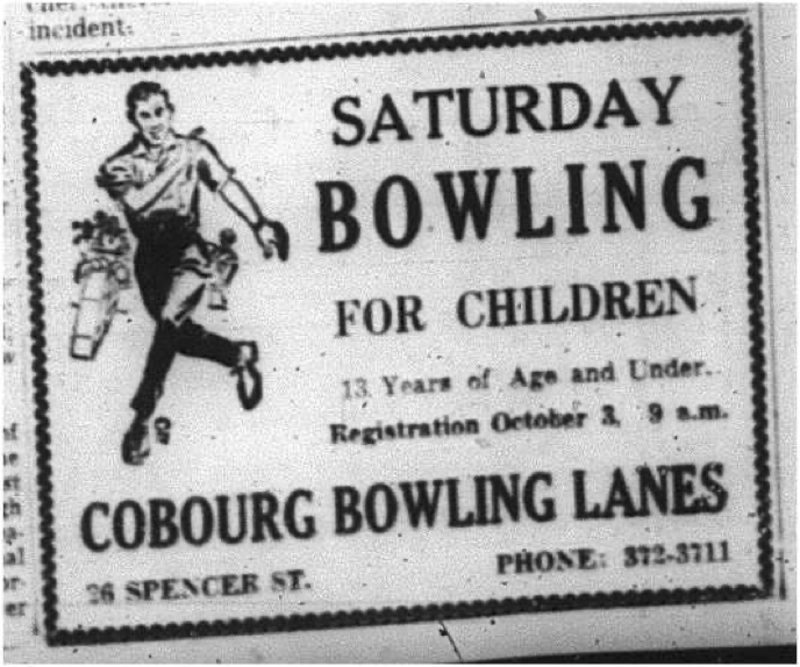 1964-09-30 Bowling - Cobourg Bowling Lanes - Children