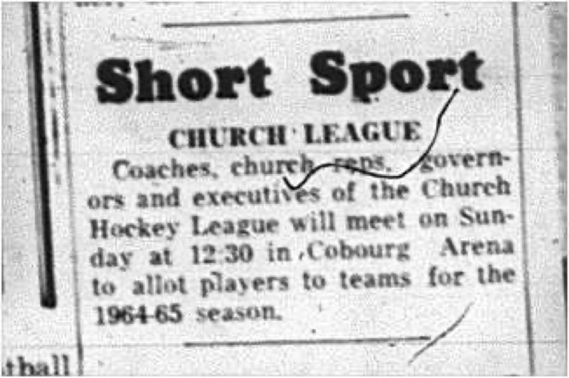 1964-10-21 Hockey - Boys - CCHL - Meeting - Short Sport