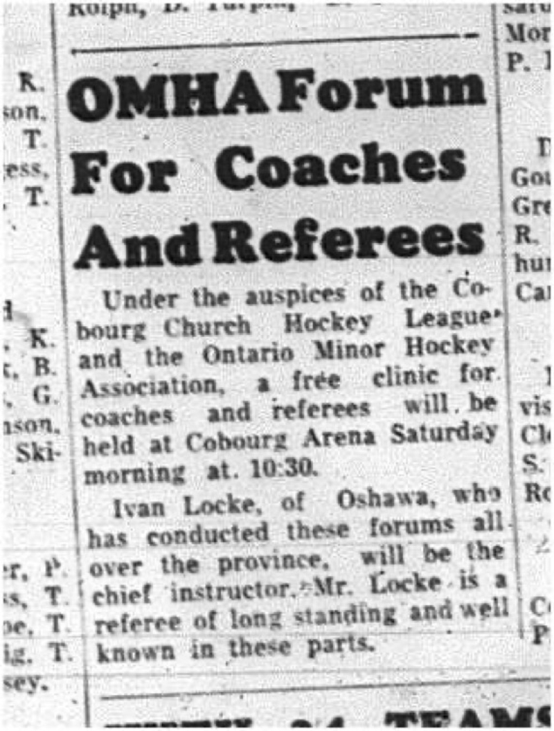 1964-10-28 Hockey - Boys - CCHL - OMHA - Coaches - Referees